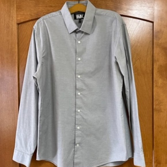 EXPRESS 1MX Modern Fit Gray Button down – XL 17/17.5 - Picture 2 of 3